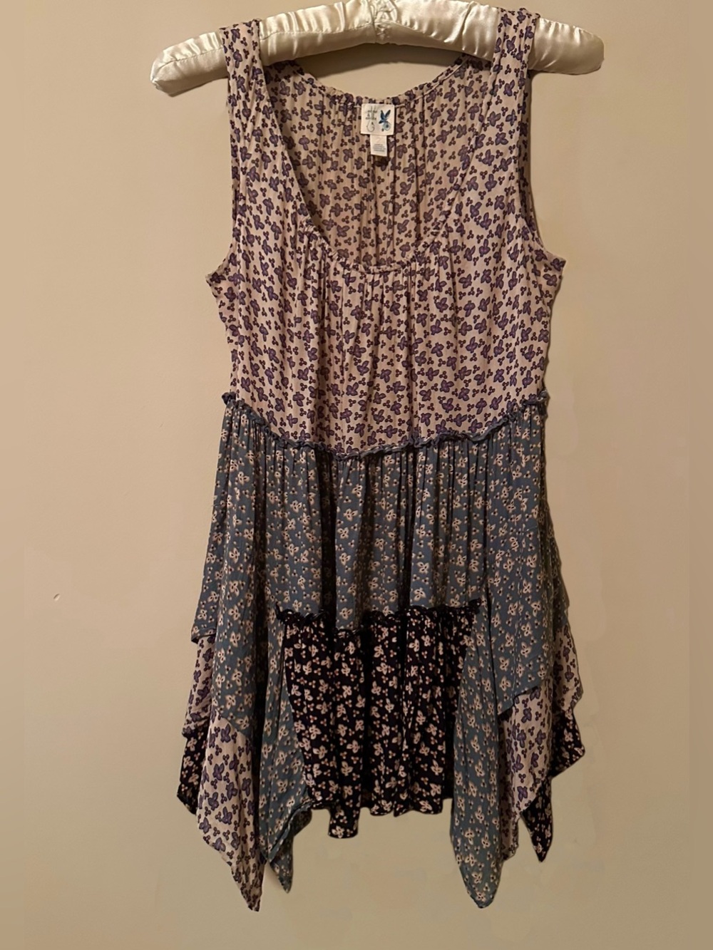 Anthropologie Floral Tiered Dress